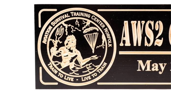 Aviation Survival Training Center Norfolk Military plaque