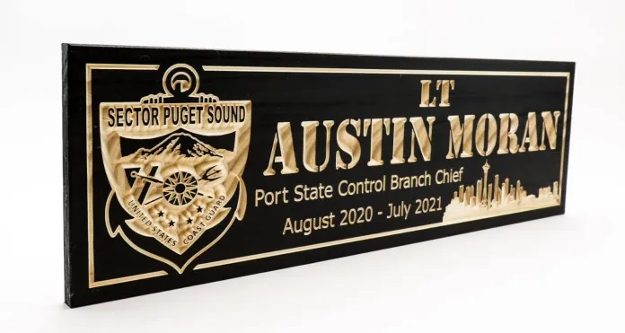 Sector Puget Sound – US Coast Guard Wooden Sign