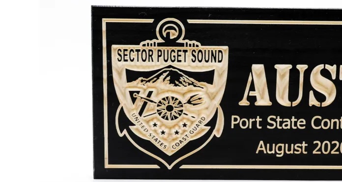 Sector Puget Sound – US Coast Guard Wooden Sign