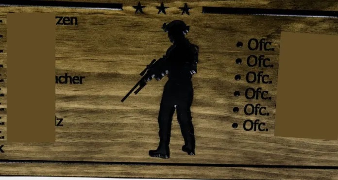 US Secret Service Counter Sniper Team wooden sign